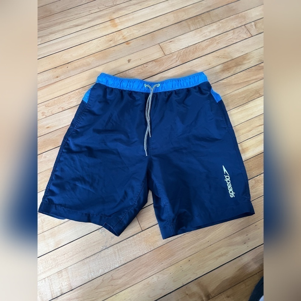 Speedo blue swim trunks